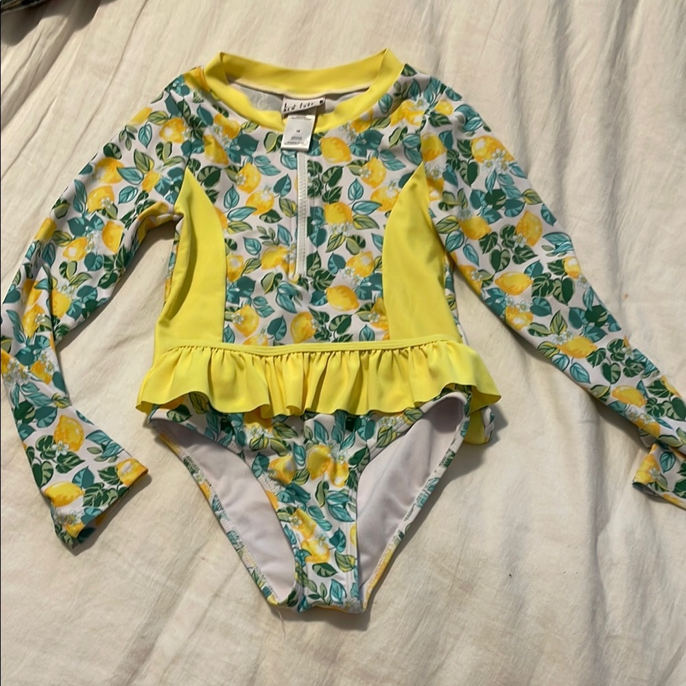 Nicole Miller Kids Swimwear - Yellow and Green lemon print